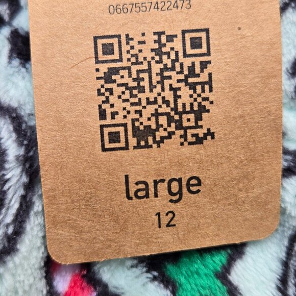 Girl's Christmas Plush Pajama Shorts - Size 12 Youth - Picture 3 of 3